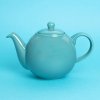 Globe Teapot 4-Cup - Aqua - by London Pottery
