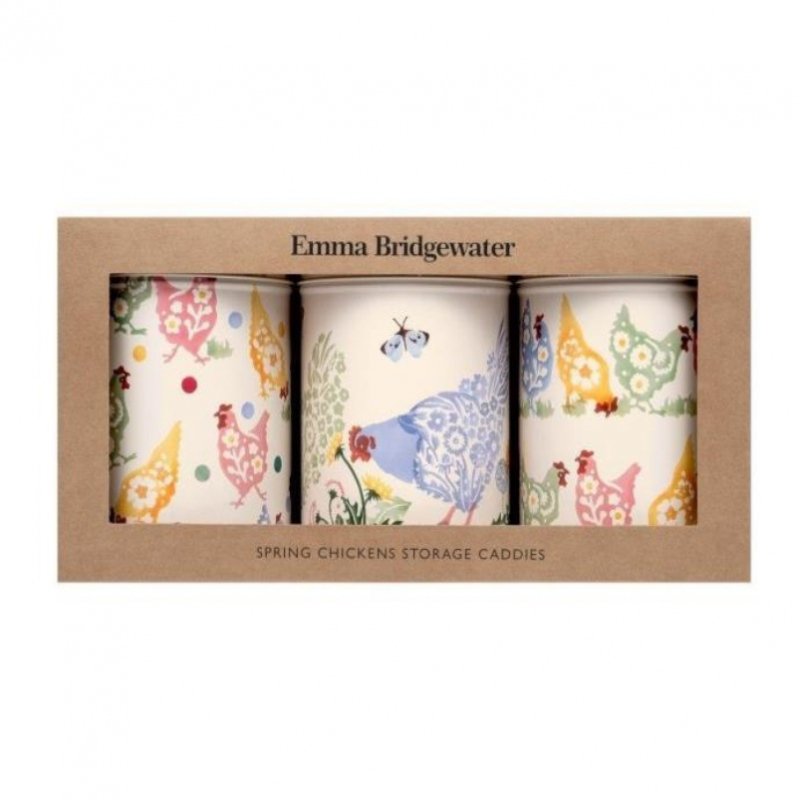 Polka Chickens Caddies - Set of 3 - by Emma Bridgewater