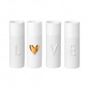 Mini Vase Love - Set of 4 - by Rader - Spell out love with style