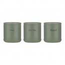 Tea/Coffee/Sugar Canisters - Accents - by Price & Kensington - Sage Green - Stylish storage for your kitchen